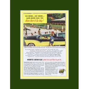  1955 Hertz Rent a Car Yellow & Black Convertible Idahos 