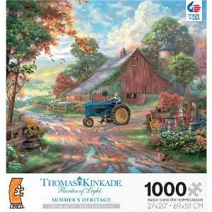    1000 pc Thomas Kinkade Summers Heritage Puzzle: Toys & Games