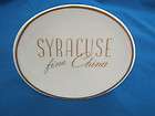 Vintage Syracuse Fine China Store Dealer Sign in Excellent Condition