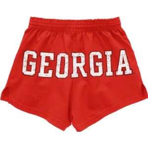   Georgia Bulldogs Womens Red Authentic Soffe Shorts