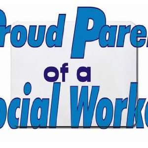  Proud Parent of a Social Worker Mousepad: Office Products