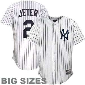   Yankees Big Sizes Replica Baseball Jersey   White