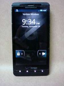 Motorola M8810 Droid X Verizon Black Smartphone With Camera with Micro 