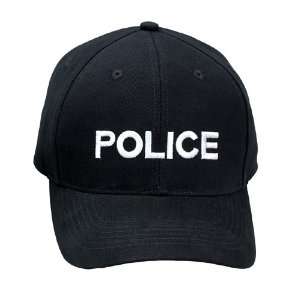   White Police Supreme Low Profile Insignia Cap