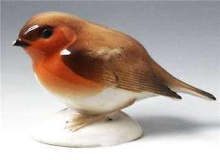 Lomonosov Porcelain Figurine Robin Small Bird AUTHENTIC RUSSIAN First 