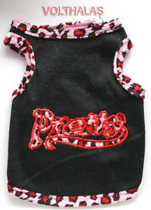 NEW Small Black Red Pretty Pet Dog Puppy Dress Clothes Skirt Shirt 