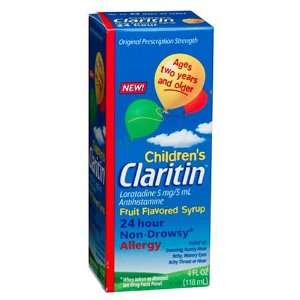  Claritin 24 Hour Non Drowsy Childrens Syrup (6, 4 Ounce 