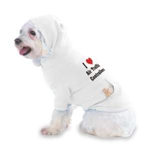 Love/Heart Air Traffic Controllers Hooded T Shirt for Dog or Cat 