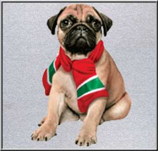 Fawn Chinese Pug Scarf Puppy Dog T Shirt 4X,4XL,5X,5XL  