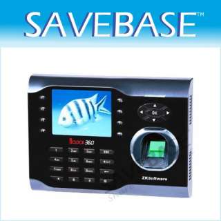 ZKSoftware Biometric Fingerprint Time Clock +TCP/iP+3.5 Inches Screen