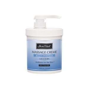 Multi Purpose Massage Cream 14 Oz Jar, Unscented Consistency and 