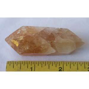  Faceted Double Terminated Citrine Crystal, 9.5.7 