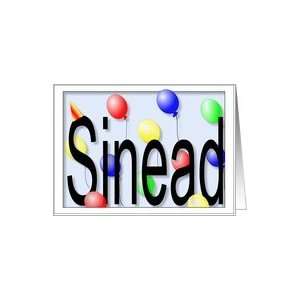  Sineads Birthday Invitation, Party Balloons Card: Toys 