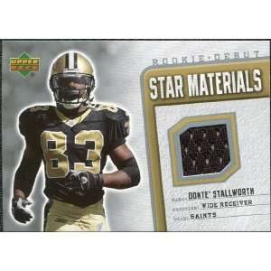   Star Materials Silver #SMDS Donte Stallworth Sports Collectibles
