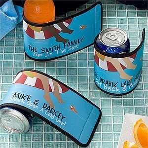 Personalized Swimming Pool Drink Wraps   No Shoes No Problem  