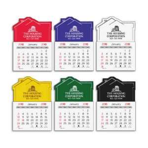   House   Small vinyl calendar with adhesive backing.