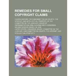 for small copyright claims hearing before the Subcommittee on Courts 