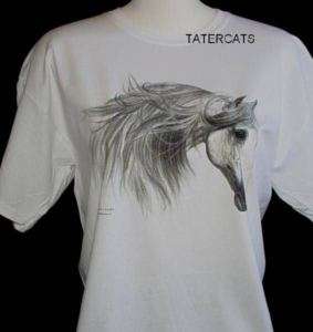 Horse T Shirt Clothing Horses Sketch Western Tee NEW  