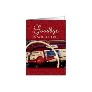  Goodbye and Farewell Classic Car Steering Wheel Card 
