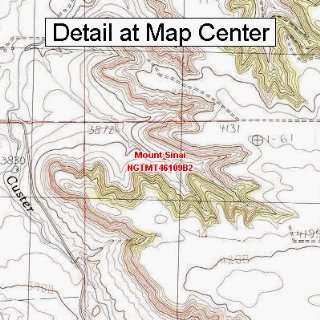  USGS Topographic Quadrangle Map   Mount Sinai, Montana 