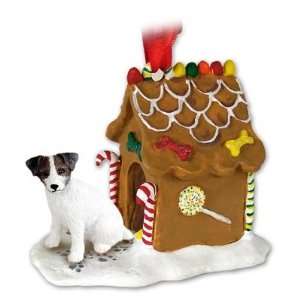   Jack Russell Terrier Ginger Bread Dog House Ornament: Home & Kitchen