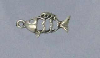 Sterling silver FISH Charm  
