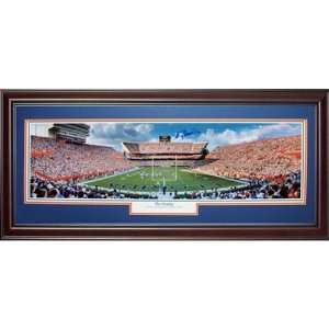 Autographed Steve Spurrier Picture   The Swamp Deluxe Framed Panoramic