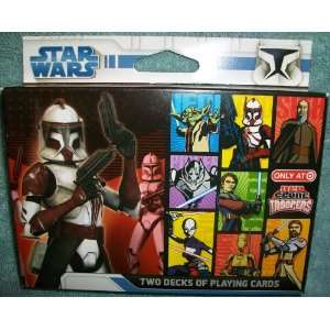  Red Clone Troopers Star Wars Playing Cards 2 Decks: Toys 