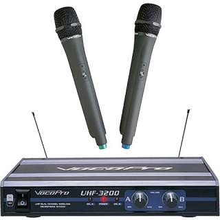 Vocopro UHF 3200 Dual Channel Wireless Mic System  