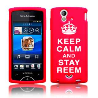   REEM Silicone Case For Sony Ericsson Xperia Ray / Red & Film  