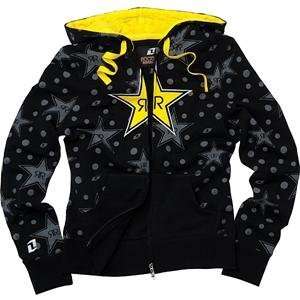   Womens Rockstar Stevie Zip Up Hoody   Small/Black Automotive