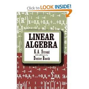  Linear Algebra [Paperback] K. A. Stroud Books