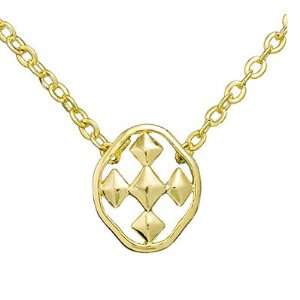   of Faith Petite Pendant Necklace, Gold Plated, Cross Medal Jewelry