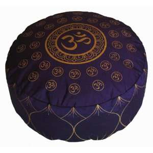  Om Universe Combination Zafu Meditation Cushion   Purple 