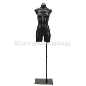  (PS P907BK+BS05BK) Plastic Female Mannequin Torso Black 