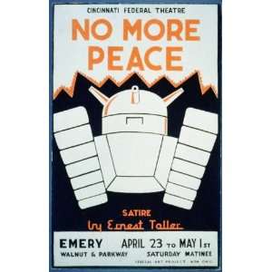   presents No more peace a satire by Ernest Toller