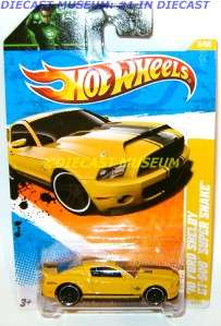 10 2010 FORD SHELBY GT500 SUPER SNAKE HOT WHEELS 2011!  