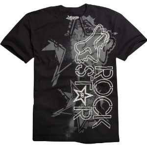 Fox Racing Rockstar Showbox Mens Short Sleeve Casual Shirt   Black 