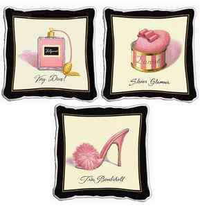 CHIC DIVA VOGUE FASHION GLAMOUR TAPESTY PILLOW  