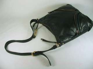 Cole Haan Felicity Leather Hobo Bag Purse Black  