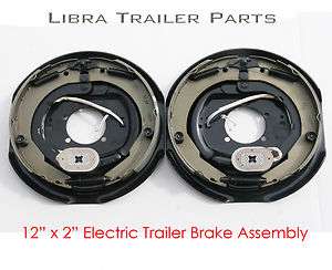New 12 x 2 electric trailer brake assembly left + right for 7000 lbs 