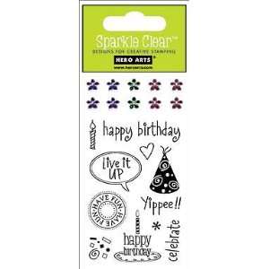  Live It Up Sparkle Clear Stamps (Hero Arts) CL174 Arts 