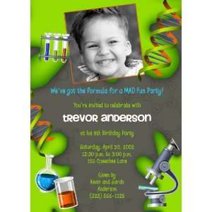 FORMULA FOR FUN   Science Custom Photo Party Invitation   Print Your 