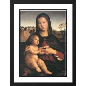   28x38 Framed and Double Matted Madonna and Child