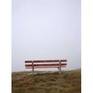  A Bench Contemplates the Fog Blocking the Scenic View 