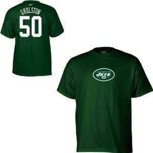  Reebok New York Jets Vernon Gholston Name & Number T Shirt 