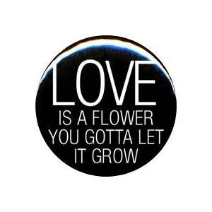  1 Beatles/John Lennon Love Is A Flower Button/Pin 