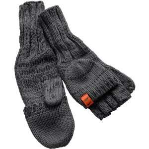  Cowboys Ladies Charcoal Knit Convertible Mittens