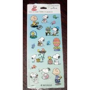  Hallmark Peanuts 2010 Snoopy Easter Stickers   4 Sheets 