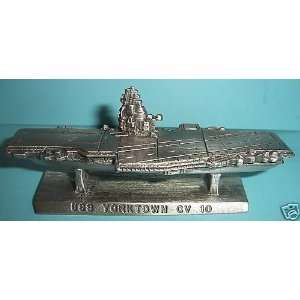  Spoontiques Pewter Ship World War 2 USS Yorktown 